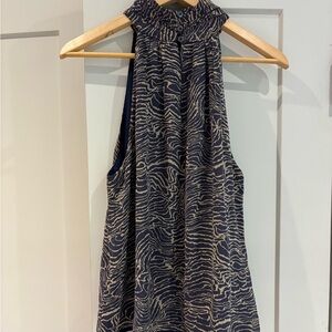 Joie Zebra Print Sleeveless Top